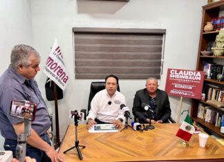 Daniel Sámano denuncia que el PAN está entregando apoyos con recursos públicos a favor de su candidata Teresa Botello.