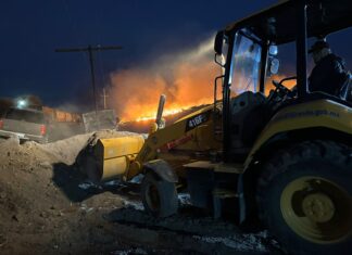 INCENDIO EN EL RELLENO SANITARIO ESTÁ CONTROLADO.