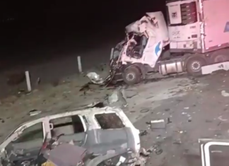 Choque por alcance en la autopista Celaya- Salamanca, dejo un saldo de dos muertos y dos heridos graves.