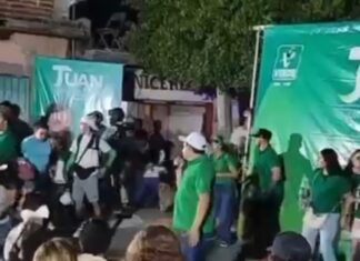 Kike Morales sabotea evento de campaña del candidato Juan Carlos Martinez, en un intento desesperado por ganar la presidencia municipal