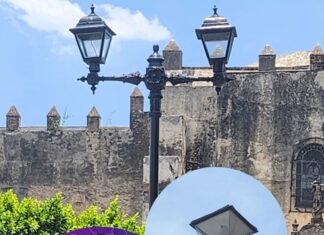 Presume Vicky Ramírez, candidata panista, su proyecto para dotar de luminarias al municipio de Yuriria.