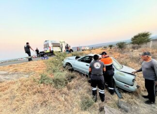 Dos muertos y nueve heridos en un choque entre tres vehículos en Purísima del Rincón.