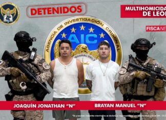 LA FISCALÍA DE GUANAJUATO IDENTIFICÓ Y CAPTURÓ A DOS DE LOS AUTORES MATERIALES DEL HOMICIDIO MÚLTIPLE EN LEÓN
