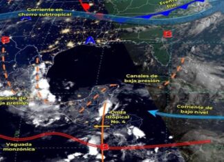 Continuará un cielo nublado con probabilidad de lluvias intensas en el Estado de Guanajuato.