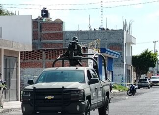 Una persona sin vida, saldo de dos ataques armados simultáneos en Celaya, la tarde de este martes.