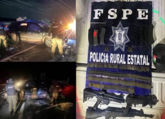 𝐋𝐚𝐬 𝐅𝐮𝐞𝐫𝐳𝐚𝐬 𝐝𝐞 𝐒𝐞𝐠𝐮𝐫𝐢𝐝𝐚𝐝 𝐏𝐮́𝐛𝐥𝐢𝐜𝐚 𝐝𝐞𝐥 𝐄𝐬𝐭𝐚𝐝𝐨, 𝐚𝐬𝐞𝐠𝐮𝐫𝐚𝐧 𝐞𝐧 𝐥𝐚 𝐬𝐚𝐥𝐢𝐝𝐚 𝐝𝐞 𝐥𝐚 𝐜𝐚𝐫𝐫𝐞𝐭𝐞𝐫𝐚 𝐂𝐞𝐥𝐚𝐲𝐚-𝐒𝐚𝐥𝐯𝐚𝐭𝐢𝐞𝐫𝐫𝐚, 𝐭𝐫𝐞𝐬 𝐚𝐫𝐦𝐚𝐬 𝐥𝐚𝐫𝐠𝐚𝐬, 𝐦𝐚́𝐬 𝐝𝐞 𝟑𝟎𝟎 𝐜𝐚𝐫𝐭𝐮𝐜𝐡𝐨𝐬 𝐲 𝐮𝐧 𝐯𝐞𝐡𝐢́𝐜𝐮𝐥𝐨 𝐜𝐨𝐧 𝐛𝐥𝐢𝐧𝐝𝐚𝐣𝐞.