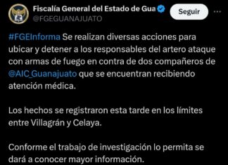 Enfrentamiento a balazos entre elementos de la FGE y civiles armados, dejo un saldo de dos agentes heridos.
