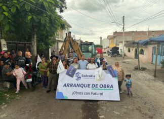 ARRANCAN OBRAS CON FUTURO EN BENEFICIO DE TRES COMUNIDADES, UNA COLONIA Y UN PLANTEL EDUCATIVO EN SALVATIERRA.