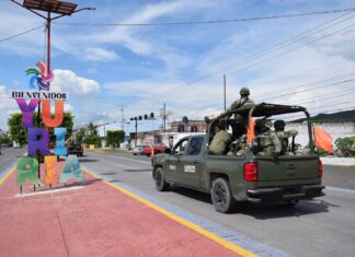 500 efectivos de la Guardia Nacional y del Ejército Mexicano refuerzan la seguridad en Yuriria.