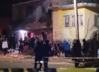 Dos muertos y siete heridos en ataque armado en un velorio en la colonia La Rinconada en Penjamo, la noche de este lunes.
