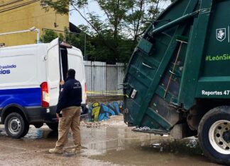 Localizan un recién nacido sin vida en un basurero de la colonia Lomas de Medina en León.