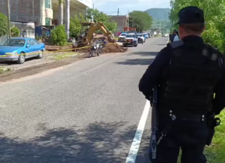 Trabajador del Agua Potable en Valle de Santiago, murió al derrumbarse parte de la zanja donde trabajaba en una obra de drenaje.