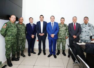 El presidente César Prieto reunión con autoridades estatales y federales para coordinar acciones en materia de seguridad.