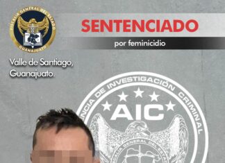 Fiscalía de Guanajuato logra sentencia para feminicida de Valle de Santiago.