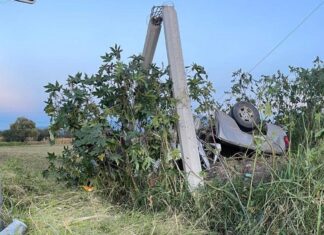 Un hombre perdió la vida en una volcadura e impactarse contra un poste de concreto sobre la carretera Celaya- Salvatierra.