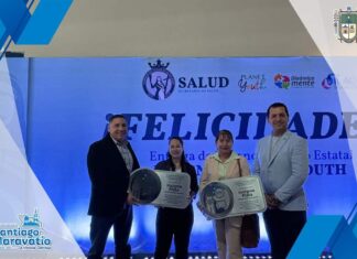 Recibe Santiago Maravatío, la Insignia de Plata Planet Youth, como reconocimiento por ser entornos saludables.