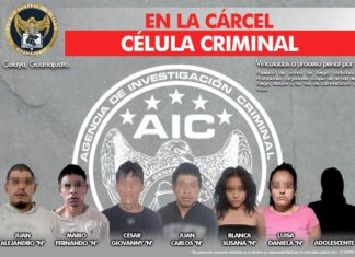 Fiscalía de Guanajuato desarticula célula criminal en Celaya; seis detenidos