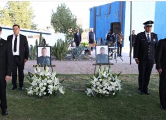 La Secretaría de Seguridad y Paz rindió homenaje a la memoria de policías del Sistema Penitenciario caídos en un acto de violencia.