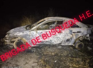 Brigadas de personas desaparecidas localizaron un vehículo calcinado y un cuerpo semi-enterrado en León.