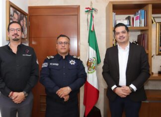 *PRESIDENTE CÉSAR PRIETO PRESENTA OFICIALMENTE AL NUEVO DIRECTOR DE SEGURIDAD PÚBLICA DE SALAMANCA*