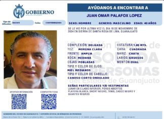 Localizan con vida a ex candidato de MC en Guanajuato, que había sido reportado como desaparecido.