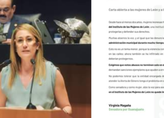 Carta abierta a las mujeres de León y a la sociedad en general; Senadora Virginia Magaña.