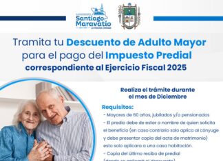 Presidencia municipal invita a tramitar tu descuento de adulto mayor por financiamiento de vivienda para el siguiente año fiscal 2025.