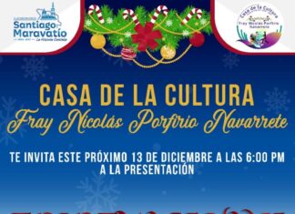 Casa de la Cultura de Santiago Maravatío invitan este viernes 13 de diciembre a la presentación de Tolotmaseuani de Abasolo Guanajuato.