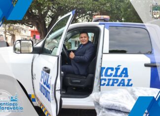 Entregaron 𝟐 𝐧𝐮𝐞𝐯𝐚𝐬 𝐩𝐚𝐭𝐫𝐮𝐥𝐥𝐚𝐬 𝐲 𝐞𝐪𝐮𝐢𝐩𝐚𝐦𝐢𝐞𝐧𝐭𝐨 a la 𝐏𝐨𝐥𝐢𝐜𝐢́𝐚 𝐌𝐮𝐧𝐢𝐜𝐢𝐩𝐚𝐥 𝐲 𝐏𝐫𝐨𝐭𝐞𝐜𝐜𝐢𝐨́𝐧 𝐂𝐢𝐯𝐢𝐥de Santiago Maravatío.