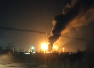 Incendio al interior de la Refinería ING. Antonio M. Amor, en una planta separadora de aceites.