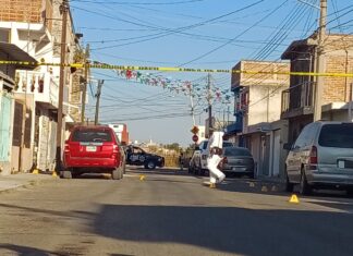 Ataque armado en la colonia Girasoles en Celaya, dejo un saldo de un joven gravemente lesionado.