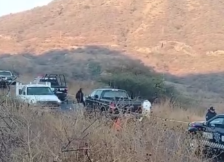 Encuentran los cuerpos desmembrados de dos personas en la.oarte trasera de una camioneta, en la carretera Valle de Santiago – Yuriria.