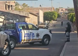 Un hombre fue asesinado. Balazos en la comunidad de Los Lobos, en Salamanca; la mañana de este jueves.
