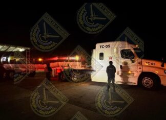 Aseguramiento de personal de la G.N. por extracción ilícita de combustible, en Apaseo El Alto,