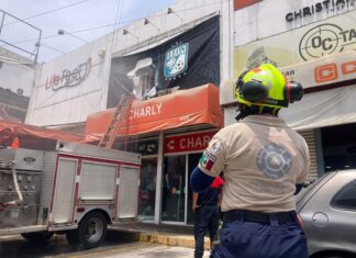 Corporaciones de emergencias sofocaron incendio en zona piel en León.