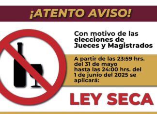 Habrá Ley Seca en Salvatierra el 1 de junio por jornada electoral