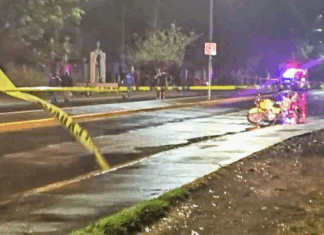 Motociclista falleció después de derrapar con su unidad en la calle Sol, la madrugada de este lunes.