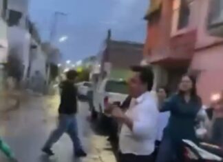 Director de Ecologia , Gabriel Estefano Rojas, de la administracióncion municipal en Cortazar, inicia riña por un incidente vial.