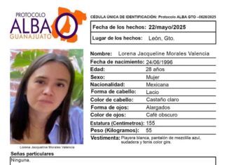 LA FISCALÍA DE GUANAJUATO INFORMA AVANCES EN LA INVESTIGACIÓN Y BÚSQUEDA DE LORENA JAQUELINE «N», JOVEN REPORTADA COMO NO LOCALIZADA EN LEÓN