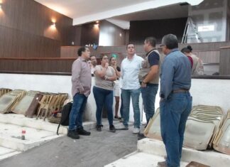 SUPERVISA ALCALDE AVANCE DE OBRA DE REHABILITACIÓN DEL AUDITORIO MUNICIPAL