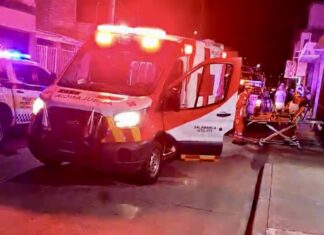 Ataque armado en una funeraria de la colonia Insurgentes, dejo un saldo de una mujer sin vida y cuatro lesionados, la noche de este miércoles.