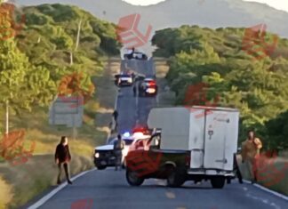 Localizan restos humanos esparcidos sobre la carrtera federal Valle de Santiago- Yuriria, cerca de la comunidad de La Magdalena.