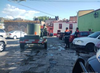 Localizan un artefacto explosivo en Guanajuato capital, generó una gran movilizacion de los cuerpos policiacos.