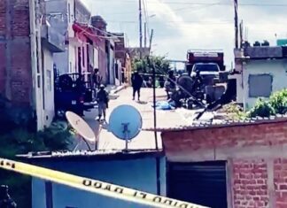 Ataque armado en una obra de construccion en Penjamo, dejo un saldo de dos muertos y cinco heridos.