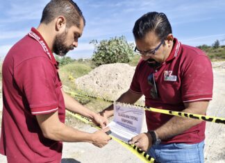 Clausura Medio Ambiente segundo banco de material pétreo por operar en área natural protegida.