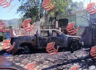 Ataque armado en una vivienda de la comunidad de El Moro, en Yuriria; dejo un saldo de una persona sin vida y un vehículo calcinado.