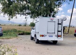 Esta mañana fueron localizados los cuerpos de dos personas completamente calcinados, en el camino de acceso a la comunidad de San Vicente de Garma, en Valle de Santiago.