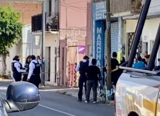 Un hombre fue asesinado a balazos al interior de un taller en la zona centro de Salamanca; la tarde de este sábado.