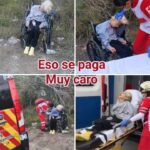 Abandonan a abuelita en plena carretera