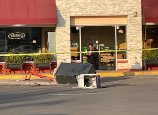 Elementos de la Secretaría de Seguridad y Paz, frustrar el robo de un cajero automático en el municipio de Irapuato.
